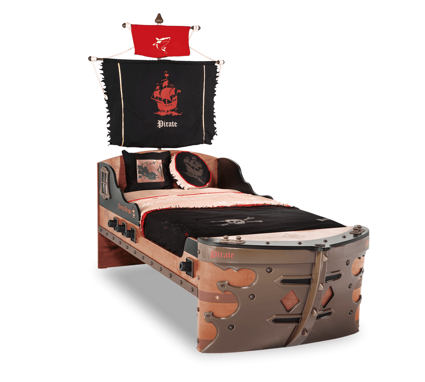 Pirate krevet brod (S - 90x190 cm)