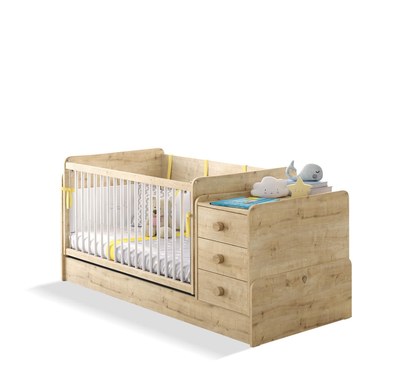 Baby Mocha transformirajući krevetić (Na Ljuljanje ) (70x115-70x160 cm)