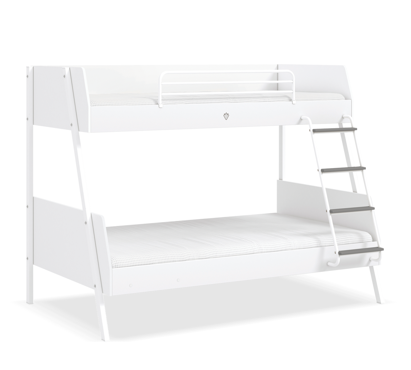 White široki krevet na sprat (90x200-120x200 cm)