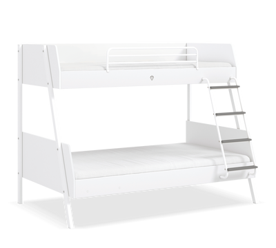 White široki krevet na sprat (90x200-120x200 cm)
