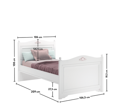 Rustic White krevet