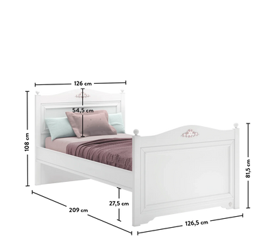 Rustic White krevet