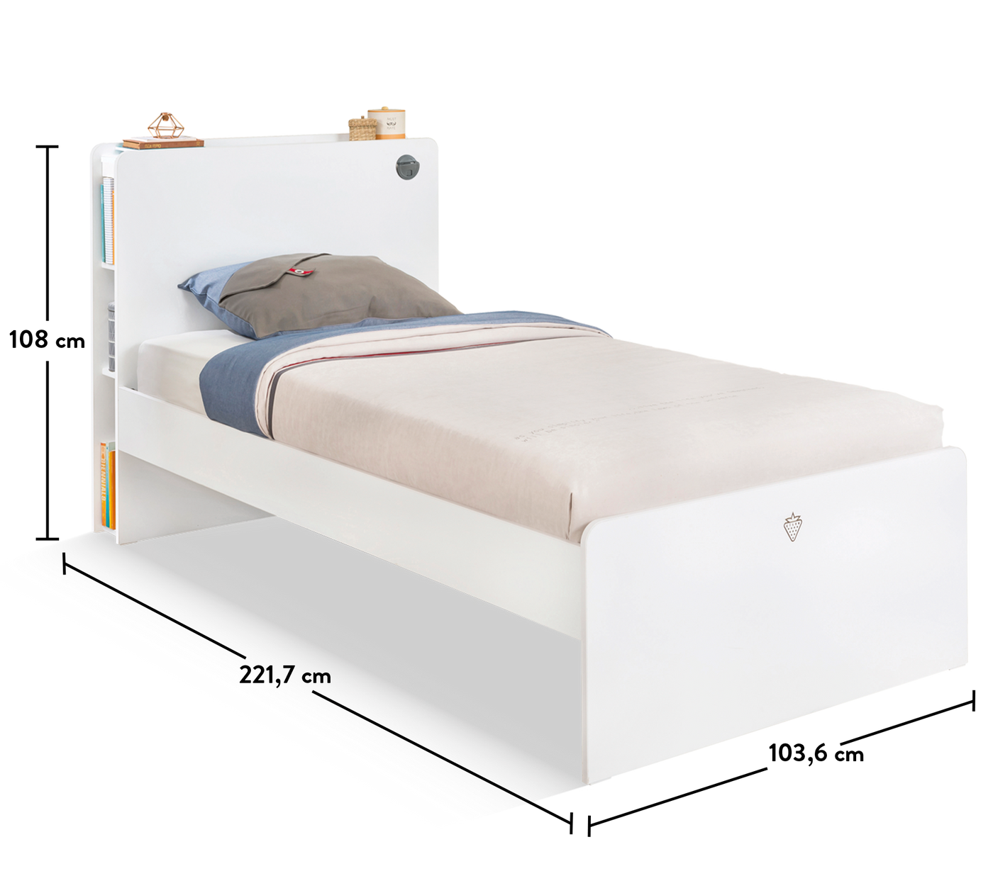 White krevet (100x200 cm)