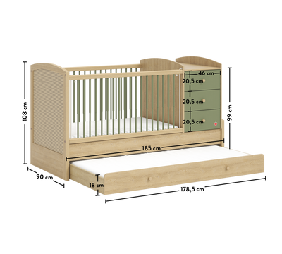 Loof Baby Transformirajući  Krevet Za Bebe (80x180 Cm)